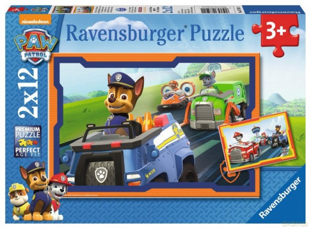 Puzzle 2x12 el. - Psi Patrol, W akcji [PUZZLE]