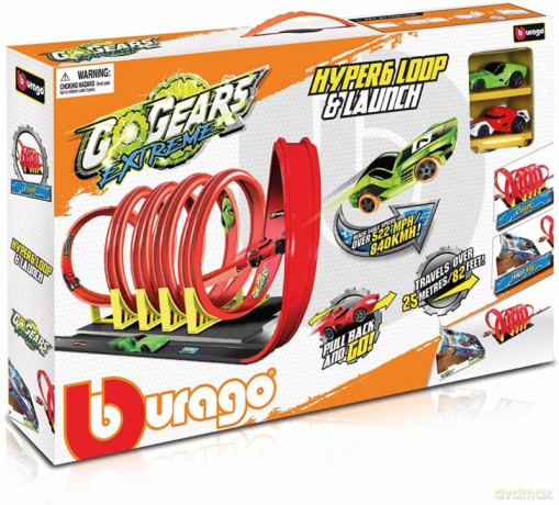 Tor wyścigowy GO Gears Extreme Hyper 6 Loop&Launch z 2 samochodami