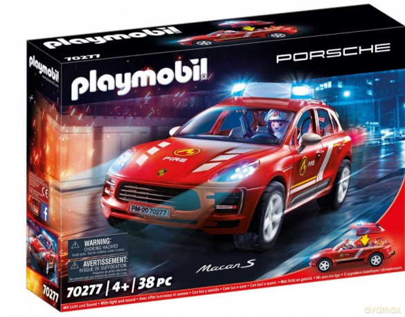 Zestaw z pojazdem Porshe 70277 Porsche Macan S Straż Pożarna