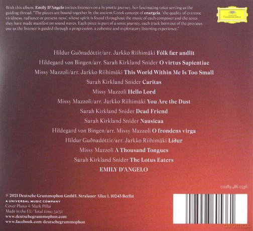 Emily D'angelo: Enargeia [CD]