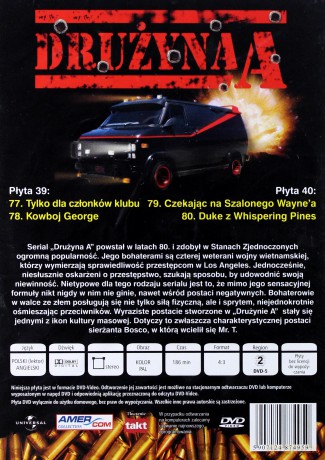 Drużyna A cz. 20 (odcinki 77-80) [2DVD]