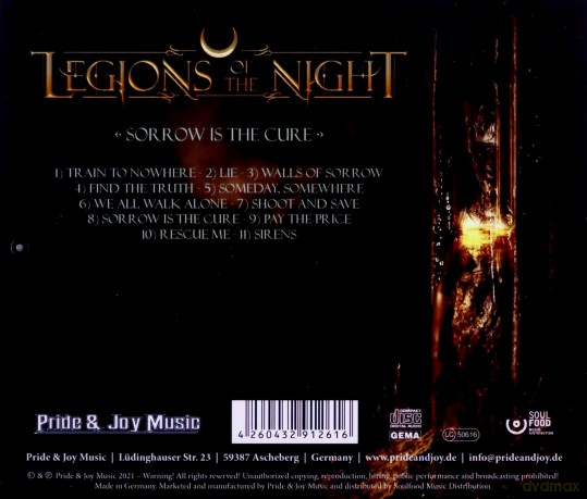 Legions Of The Night: Sorrow Is The Cure [CD]