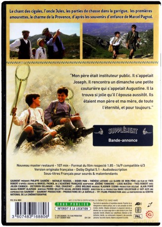 My Father's Glory (Chwała mojego ojca) [DVD]