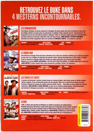 John Wayne- 4 Films Collection: The Comancheros / North to Alaska / The Undefeated / Alamo [BOX] [4DVD]