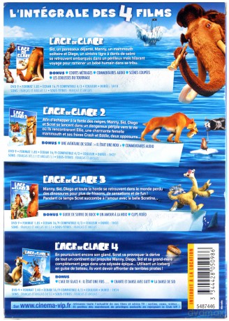 Ice Age 1-4 (Epoka lodowcowa 1-4) [BOX] [4DVD]
