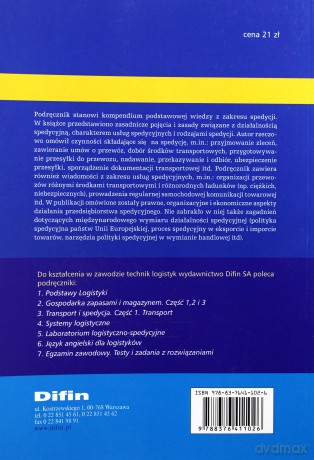 Transport i spedycja cz. 2. Spedycja. Podręcznik - Radosław Kacperczyk [KSIĄŻKA]