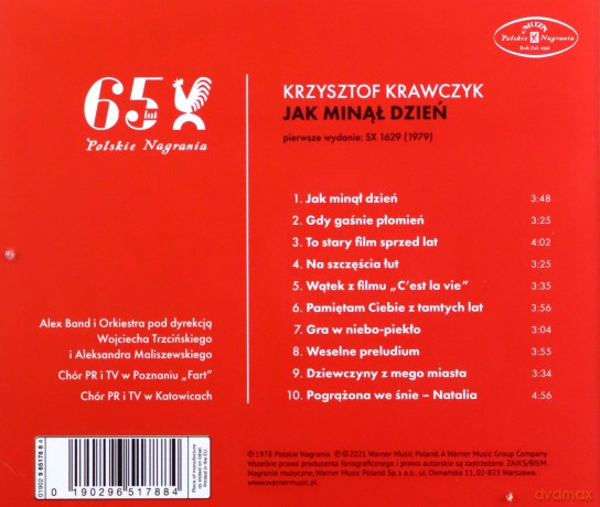 Krzysztof Krawczyk: Jak Minął Dzień [CD]