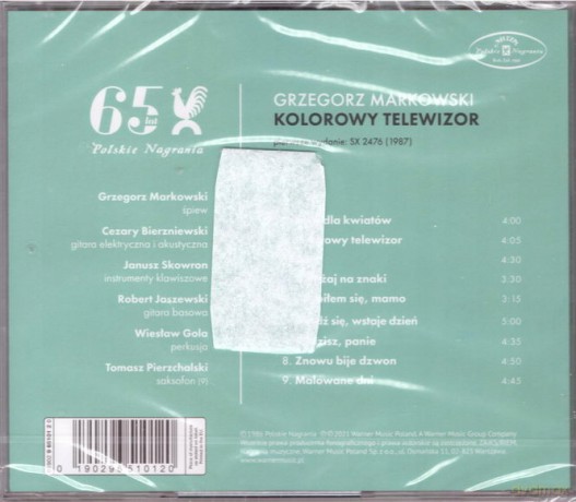 Grzegorz Markowski: Kolorowy Telewizor [CD]