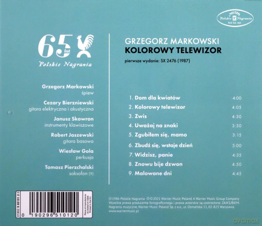 Grzegorz Markowski: Kolorowy Telewizor [CD]