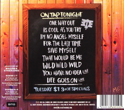 Melissa Etheridge: One Way Out [CD]