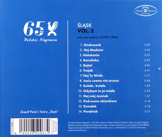 Zespół Pieśni i Tańca Śląsk: Śląsk Vol. 2 [CD]