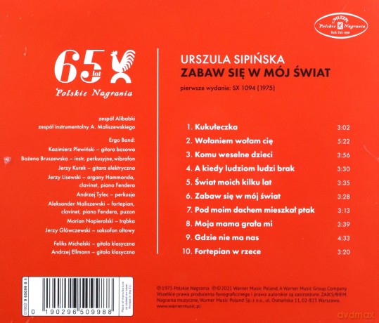 Urszula Sipinska: Zabaw Się w Mój Świat [CD]