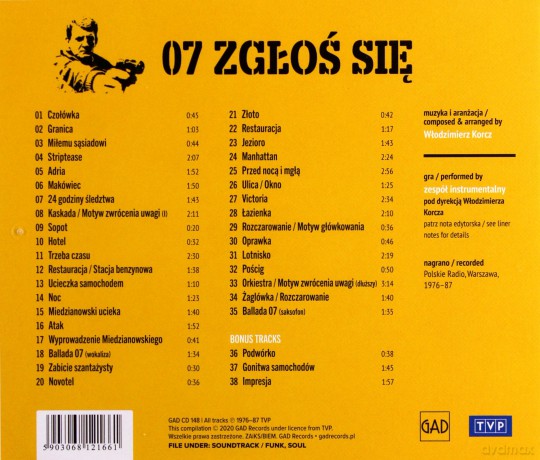 07 zgłoś się soundtrack (Włodzimierz Korcz) [CD]