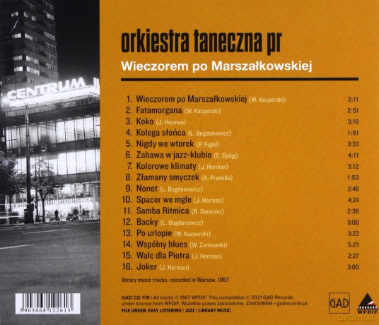Orkiestra Taneczna Polskiego Radia: Wieczorem po Marszałkowskiej [CD]