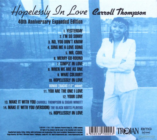 Carroll Thompson: Hopelessly In Love (40th Anniversary Expanded Edition) [CD]