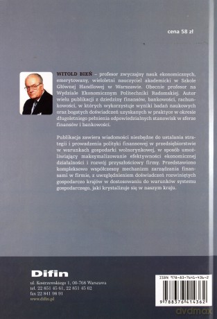 Zarządzanie Finansami Przedsiębiorstwa (twarda) - Witold Bień [KSIĄŻKA]