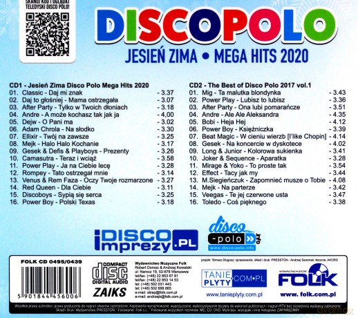 Disco Polo Mega Hits Jesień Zima 2020 (digipack) [2CD]