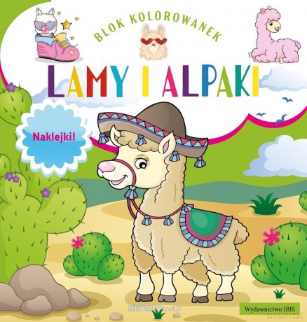 Blok kolorowanek. Lamy i alpaki [KSIĄŻKA]