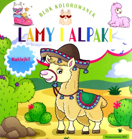 Blok kolorowanek. Lamy i alpaki [KSIĄŻKA]