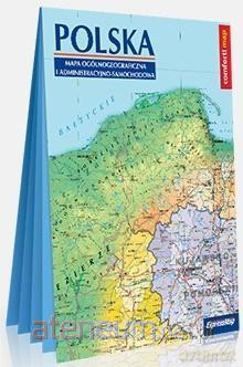 Comfort! map Polska. Mapa ogólnogeograficzna