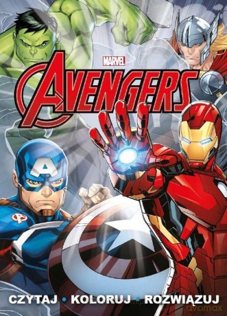 Czytaj rozwiązuj koloruj. Marvel Avengers [KSIĄŻKA]