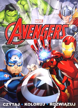 Czytaj rozwiązuj koloruj. Marvel Avengers [KSIĄŻKA]