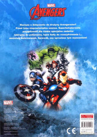 Czytaj rozwiązuj koloruj. Marvel Avengers [KSIĄŻKA]