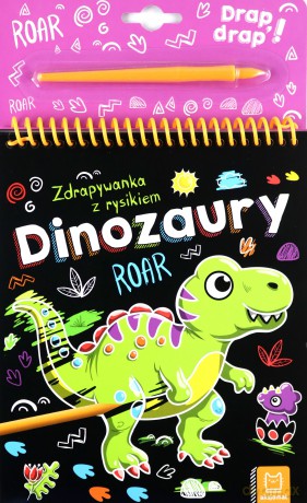 Dinozaury. Zdrapywanka z rysikiem - Anna Podgórska [KSIĄŻKA]