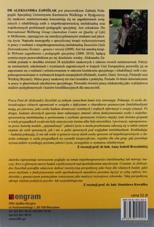 Jakość Życia Osób Dorosłych Z Niepełnosprawnością Intelektualną - Aleksandra Zawiślak [KSIĄŻKA]