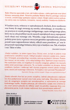 Klub 5 rano. Szczęśliwy poranek zmienia wszystko - Robin Sharma [KSIĄŻKA]