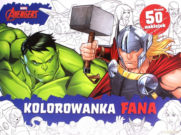 Kolorowanka fana. Marvel Avengers [KSIĄŻKA]