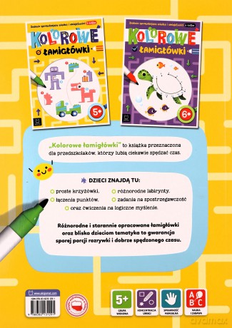 Kolorowe łamigłówki. Zadania sprawdzające wiedzę - Agnieszka Bator [KSIĄŻKA]