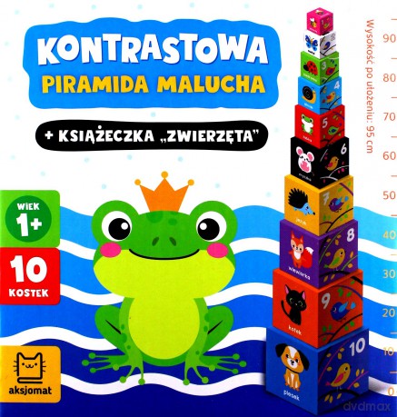 Kontrastowa piramida malucha + książeczka 1+ - Bogusław Gałka [KSIĄŻKA]