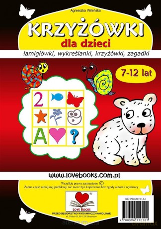Krzyżówki dla dzieci 7-12 lat - Agnieszka Wileńska [KSIĄŻKA]