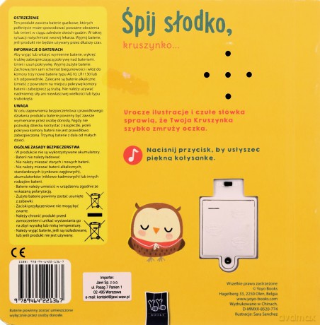Książka z dźwiękiem. Śpij słodko kruszynko [KSIĄŻKA]