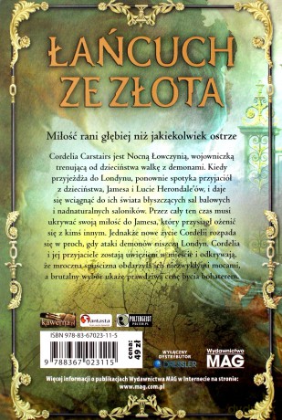 Łańcuch ze złota - Cassandra Clare [KSIĄŻKA]