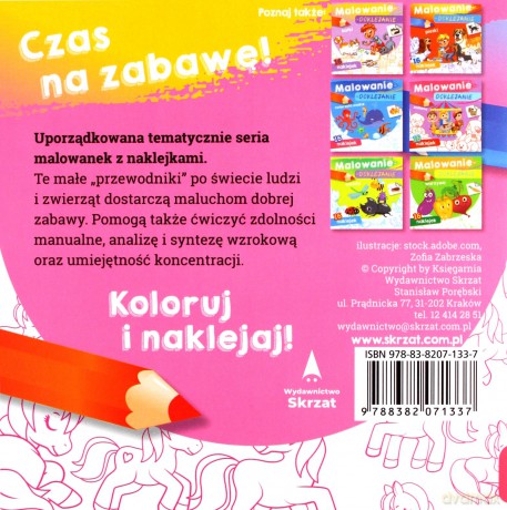 Malowanie-doklejanie. Kucyki [KSIĄŻKA]