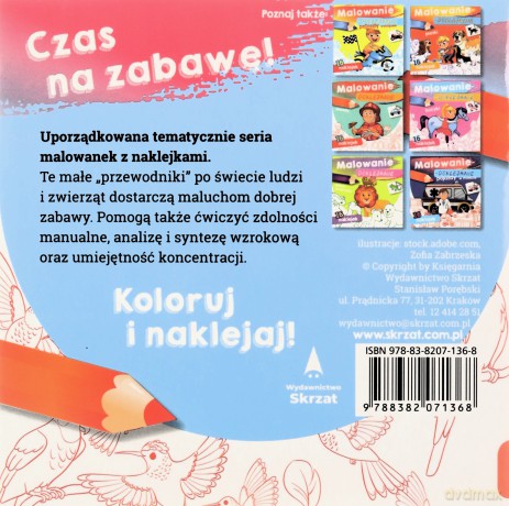 Malowanie-doklejanie. Ptaki [KSIĄŻKA]