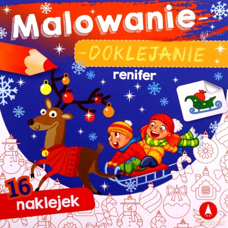 Renifer. Malowanie-doklejanie
