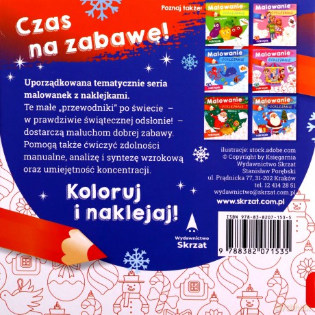 Renifer. Malowanie-doklejanie