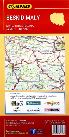 Mapa - Beskid Mały 1:40 000