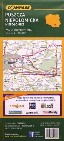 Mapa - Puszcza Niepołomicka 1: 35 000