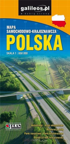 Mapa samochodowo-krajoznawcza - Polska 1:650 000