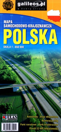 Mapa samochodowo-krajoznawcza - Polska 1:650 000