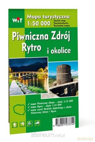 Mapa turystyczna - Piwniczna Zdrój, Rytro... WIT [KSIĄŻKA]