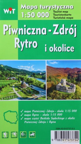 Mapa turystyczna - Piwniczna Zdrój, Rytro... WIT [KSIĄŻKA]