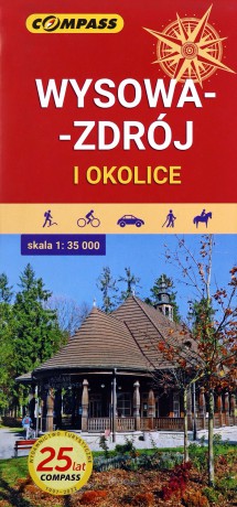 Mapa turystyczna - Wysowa-Zdrój i okolice 1:35 000