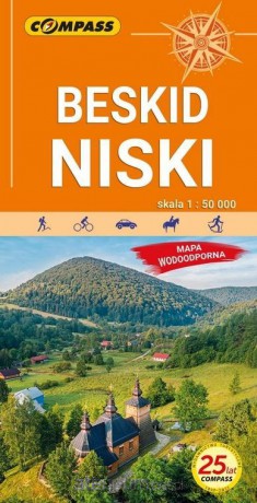 Mapa turystyczna Beskid Niski 1:50 000 laminat w.7