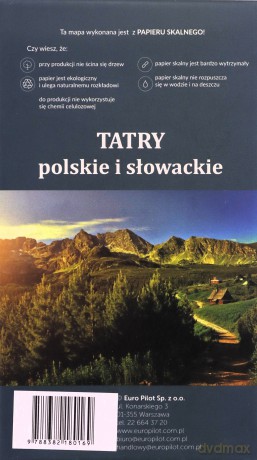 Mapa turystyczna eco - Tatry pol. i słowackie...1:50 000