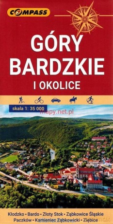 Mapa turystyczna Góry Bardzkie i okolice 1:35 000